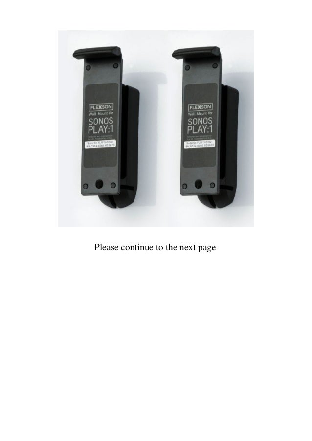 best wall mount for sonos play 1