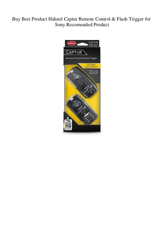 Buy Best Product Hahnel Captur Remote Control & Flash Trigger for Sony