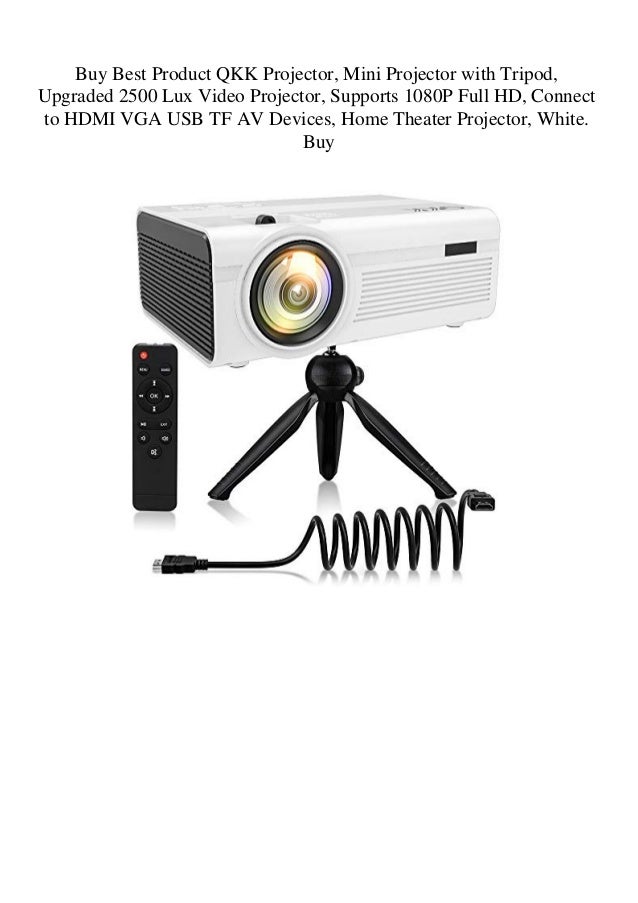 Buy Best Product QKK Projector Mini Projector with Tripod Upgraded