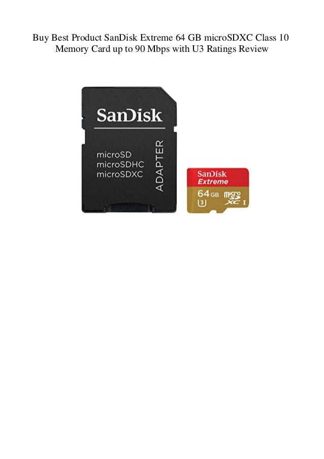 Buy Best Product SanDisk Extreme 64 GB microSDXC Class 10 Memory Card
