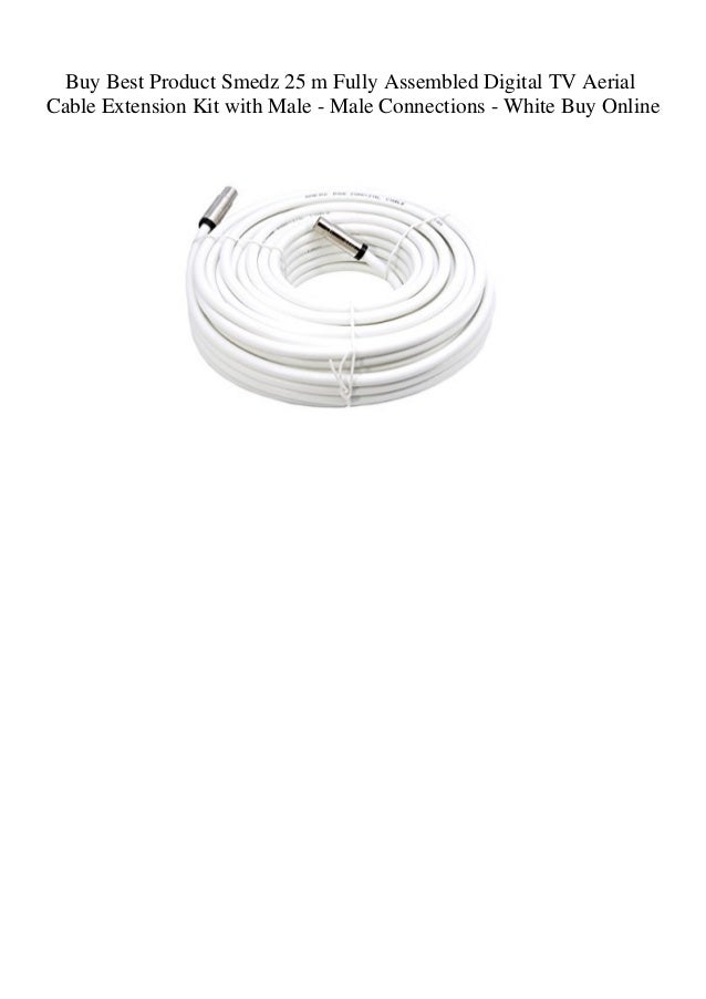 Buy Best Product Smedz 25 m Fully Assembled Digital TV Aerial Cable
