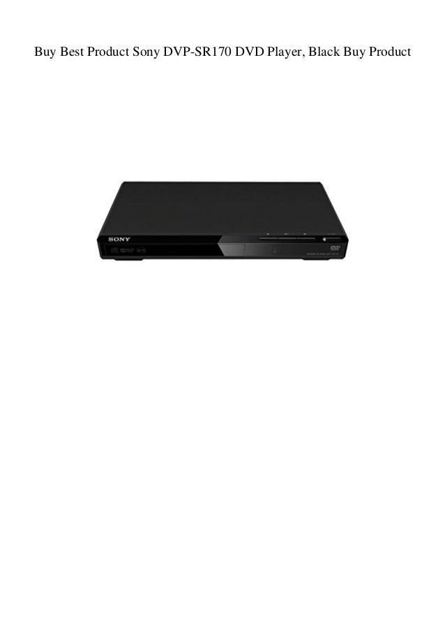 Buy Best Product Sony DVPSR170 DVD Player Black Buy Product
