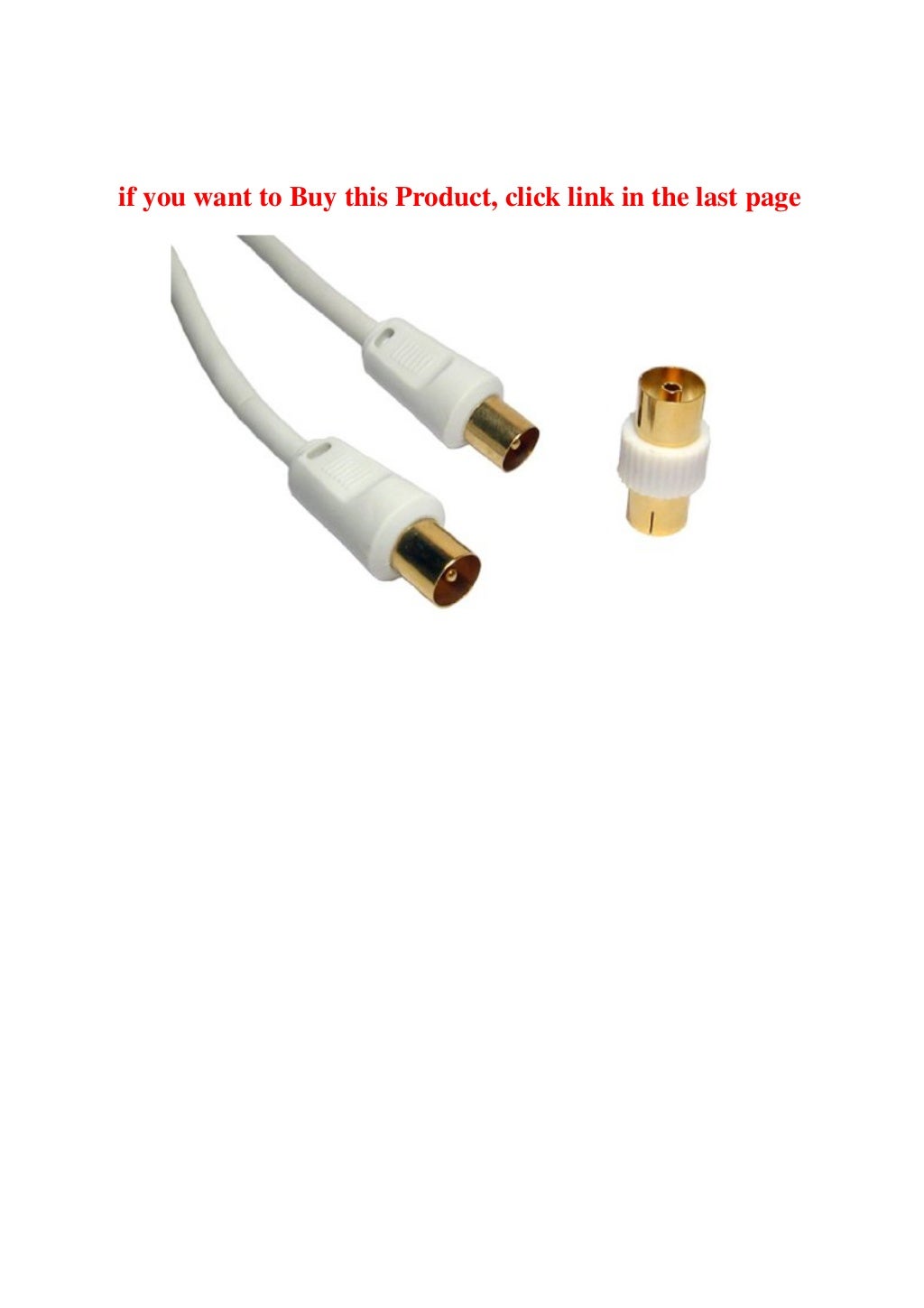 Buy Best Product World of Data 15m Coax Cable Shielded (RFI EMI) OFC FREE FF Coupler
