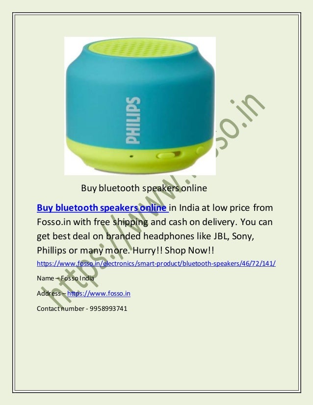 online shopping bluetooth speakers