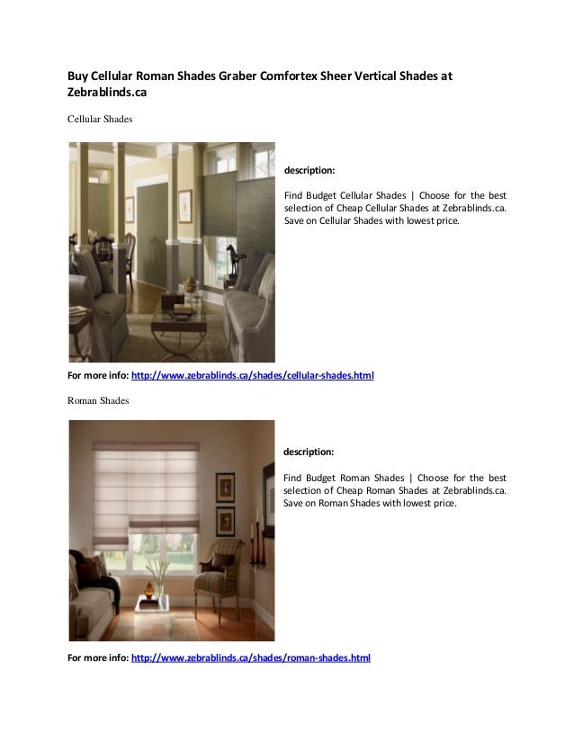 Buy cellular roman shades graber comfortex sheer vertical shades at