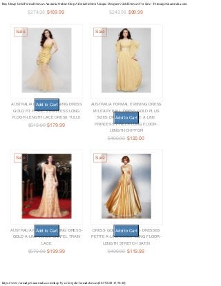 cheap gold dresses online