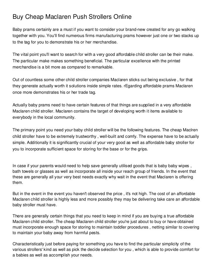 cheap strollers online