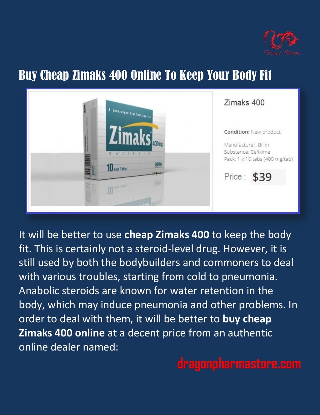 Buy Cheap Zimaks 400 Online To Keep Your Body Fit
