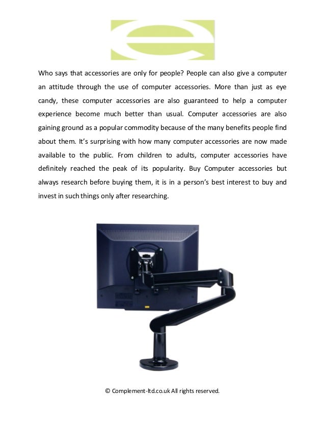 Buy computer accessories for a smooth and better functioning of the pc