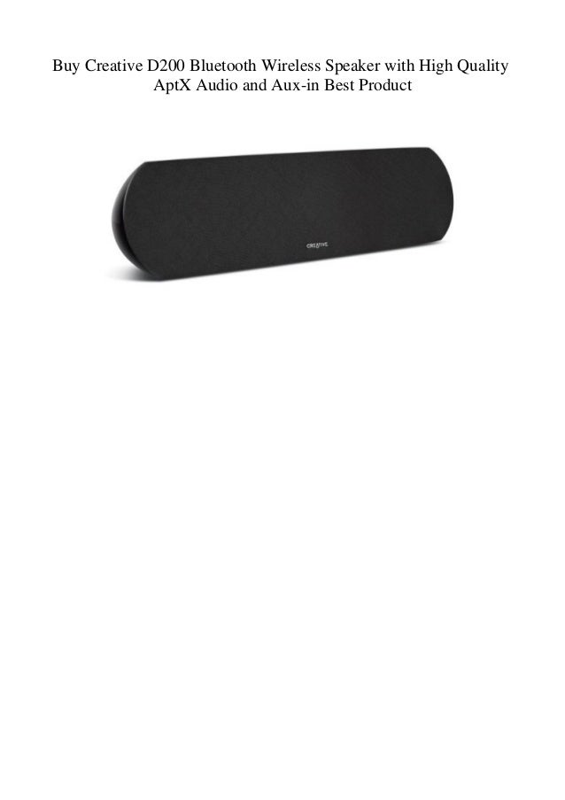 creative d200 bluetooth