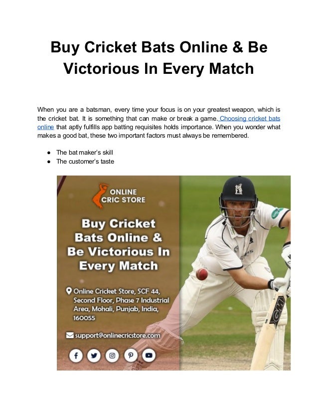 cricket bats online