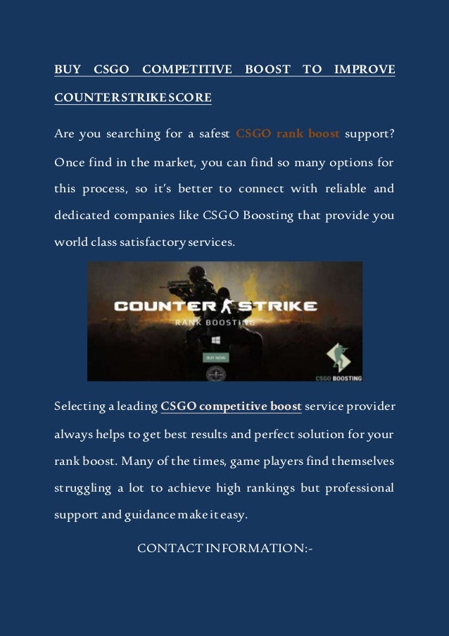 buy csgo competitive boost