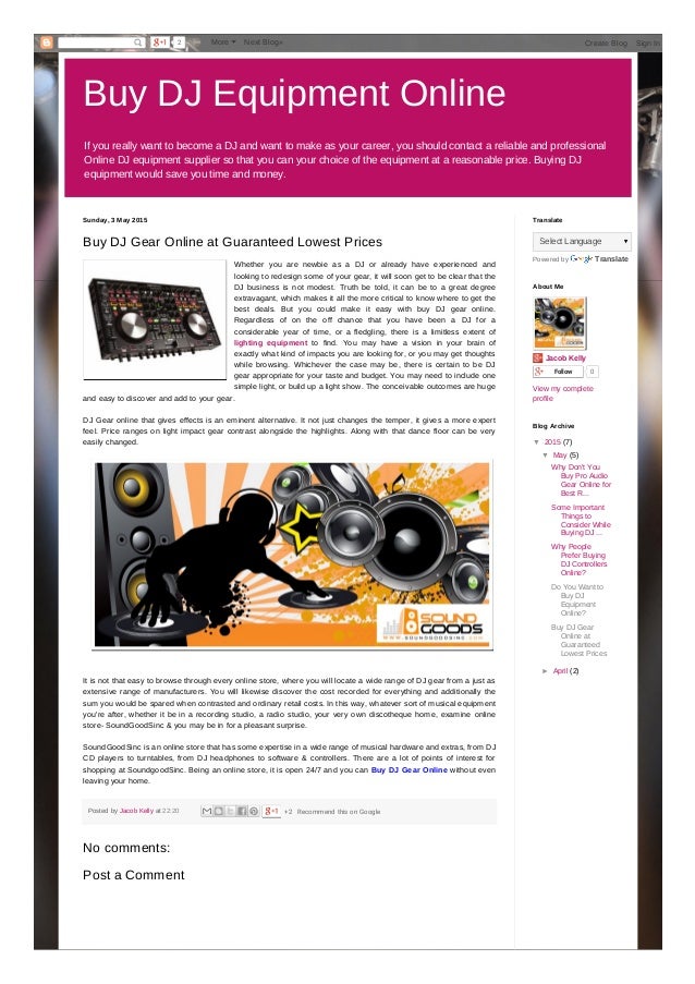 Buy DJ Gear Online at Guaranteed Lowest Prices