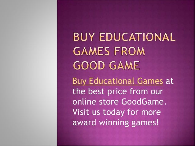 buy educational games
