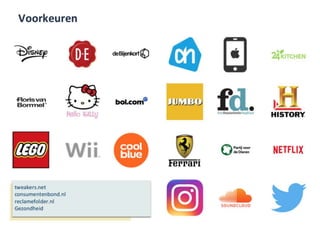 Merk en media voorkeuren van de
Goedheiligman
 