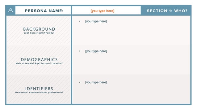 HubSpot Buyer persona template PDF