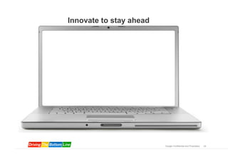 Innovate to stay ahead




                         Google Confidential and Proprietary   24
 