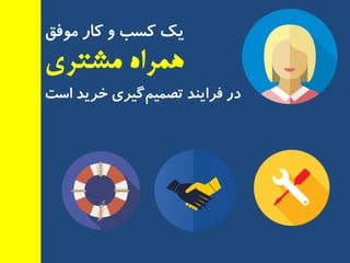 ‫ٔٛفك‬ ‫وبر‬ ٚ ‫وست‬ ‫یه‬
‫مشتری‬ ‫همراه‬
‫است‬ ‫خزیذ‬ ‫ٌیزی‬ٓ‫تصٕی‬ ‫فزایٙذ‬ ‫در‬
 