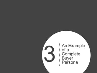 An Example


3   of a
    Complete
    Buyer
    Persona
 