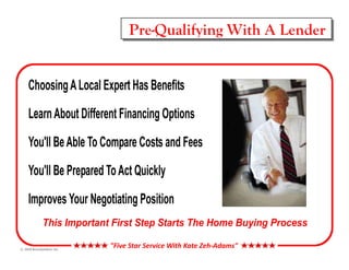 Pre-Qualifying With A Lender




©
 