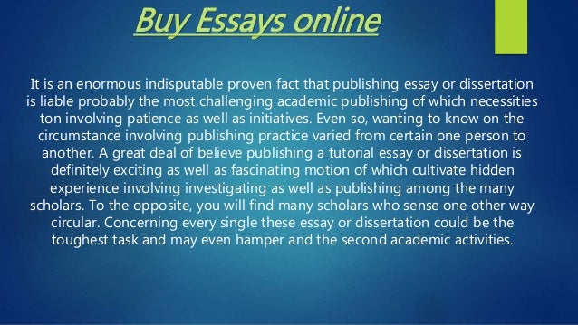 where can i buy essays