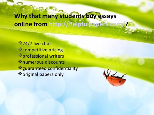 Buying essays online