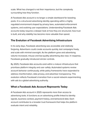 Buy Facebook Ads Accounts_ the Backbone of Social Advertising in 2025.pdf