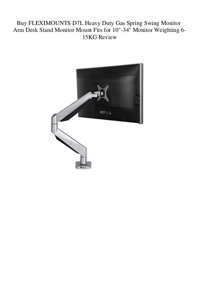 Buy Fleximounts D7l Heavy Duty Gas Spring Swing Monitor Arm Desk Stan