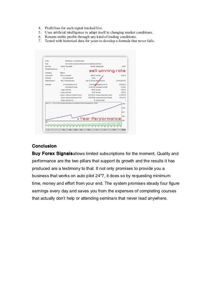 Buy forex signals review