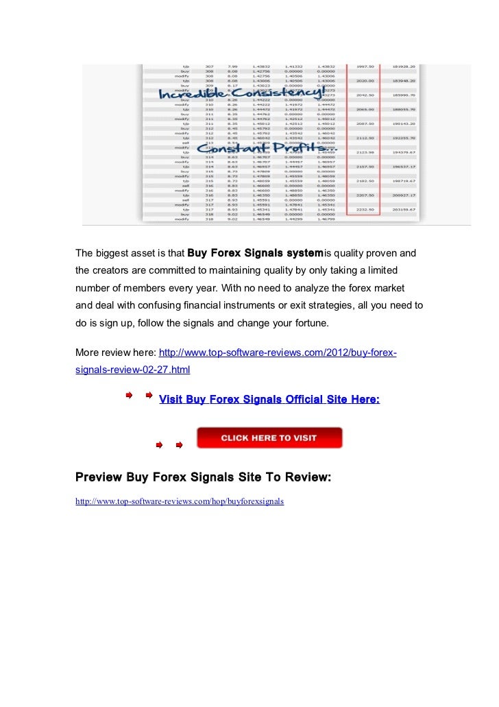 Forex signals uk review