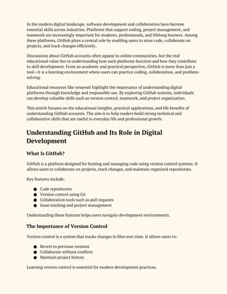 Buy GitHub Accounts in 2026_ Understanding to Use, Skills, and Benefits ...