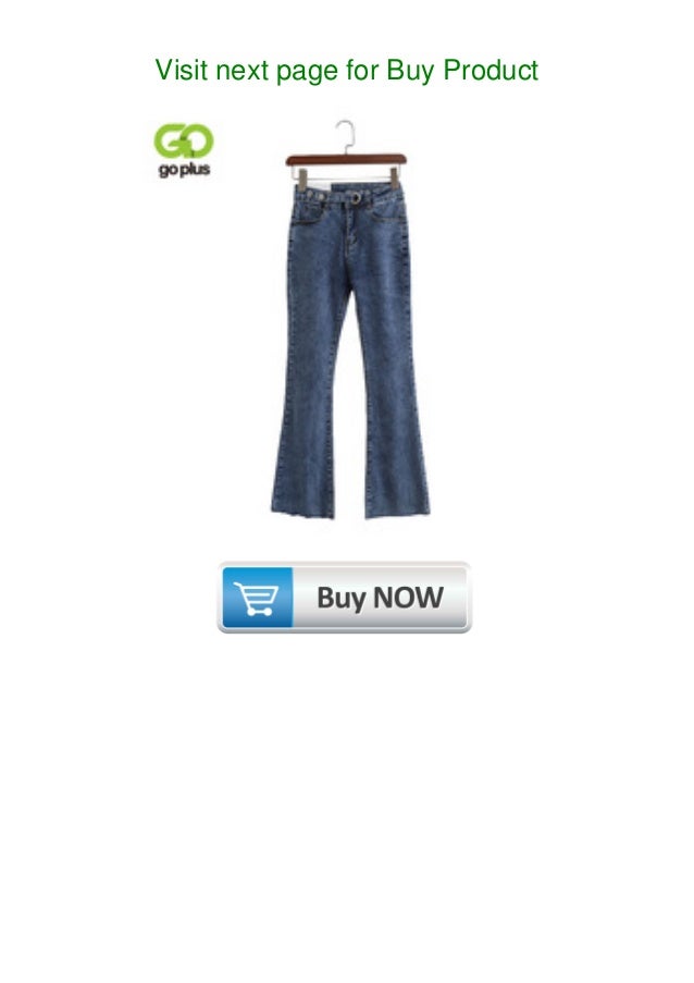 Buy Goplus High Waist Jeans Boyfriends Korean Style Women Mom Flare J