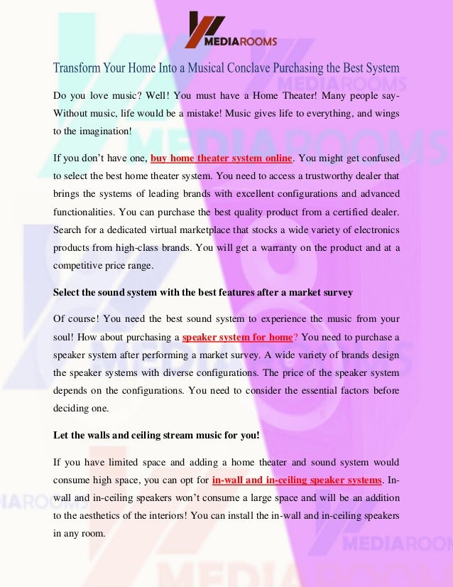 buy home theatre online