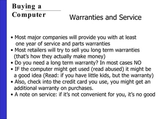 Buying a computer | PPT