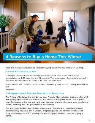 Here are four great reasons to consider buying a home today instead of waiting.
1.Prices Will Continue to Rise
CoreLogic’s...