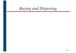 Buying And Disposing