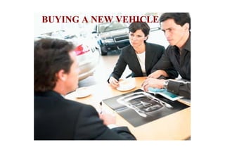 BUYING A NEW VEHICLE
 
