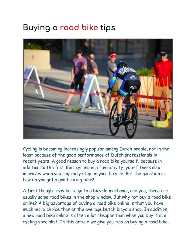 buying a road bike