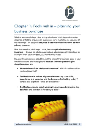 Buying a Small to Medium-Sized Business | PDF