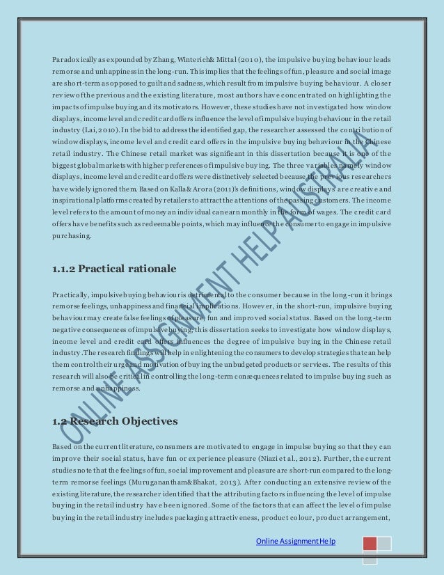 Dissertation on retail industry