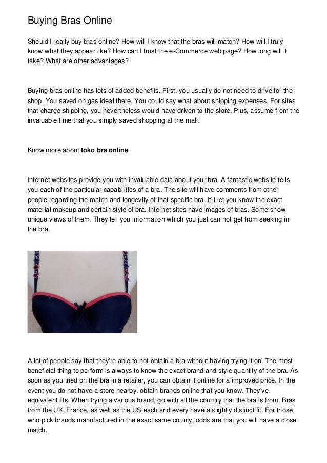 buying bras