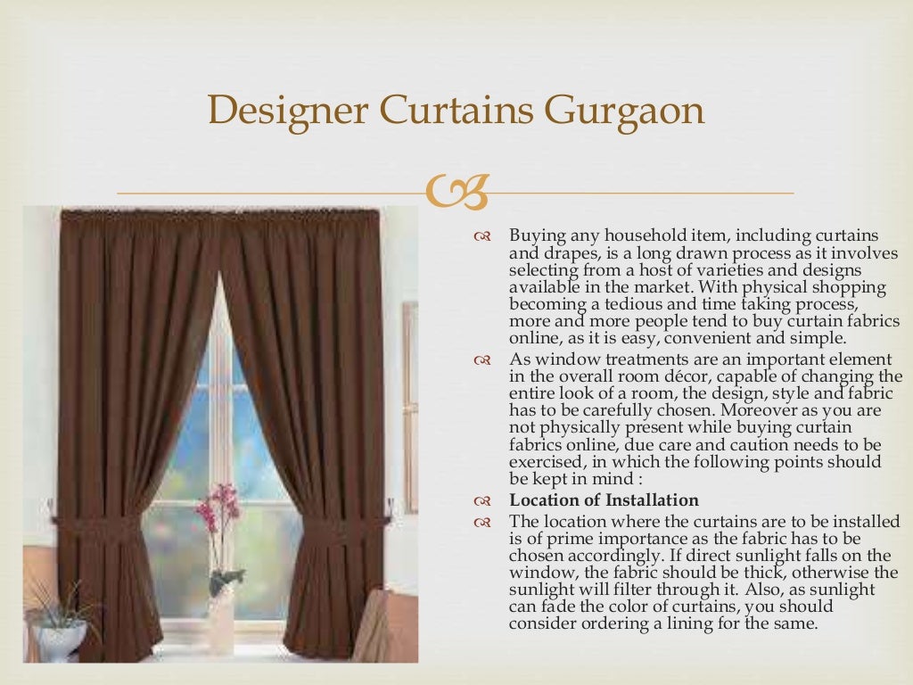 Designer curtains in delhi