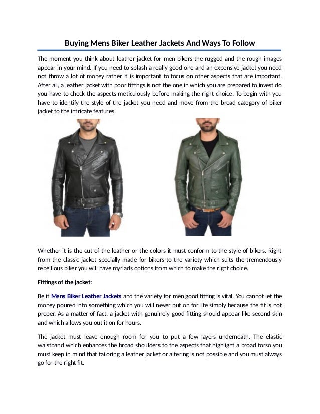 buying a leather jacket