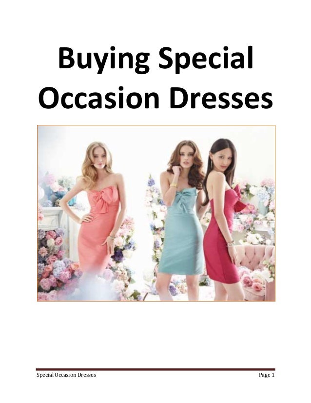 What To Wear On Special Occasions
