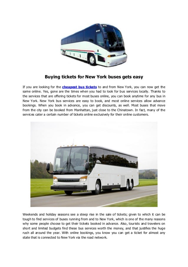 Buying tickets for New York buses gets easy