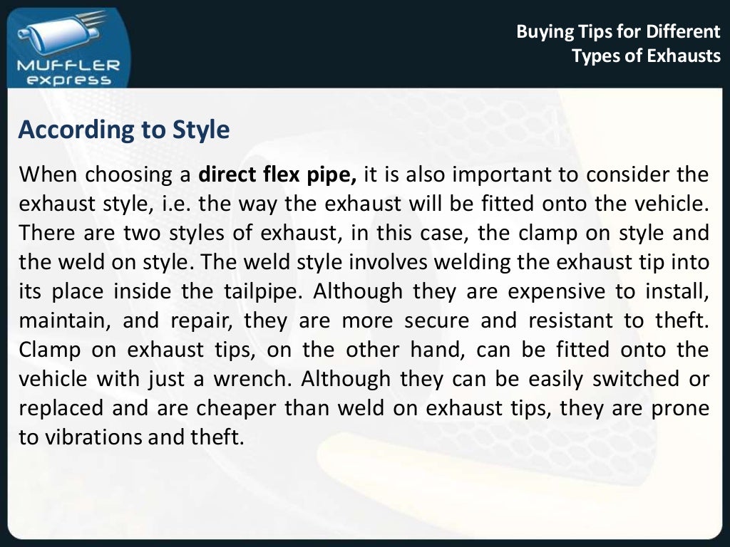 Buying Tips for Different Types of Exhausts