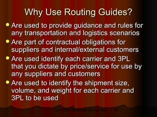 Buying Transportation and 3rd Party Logistics Services-Part II | PPT