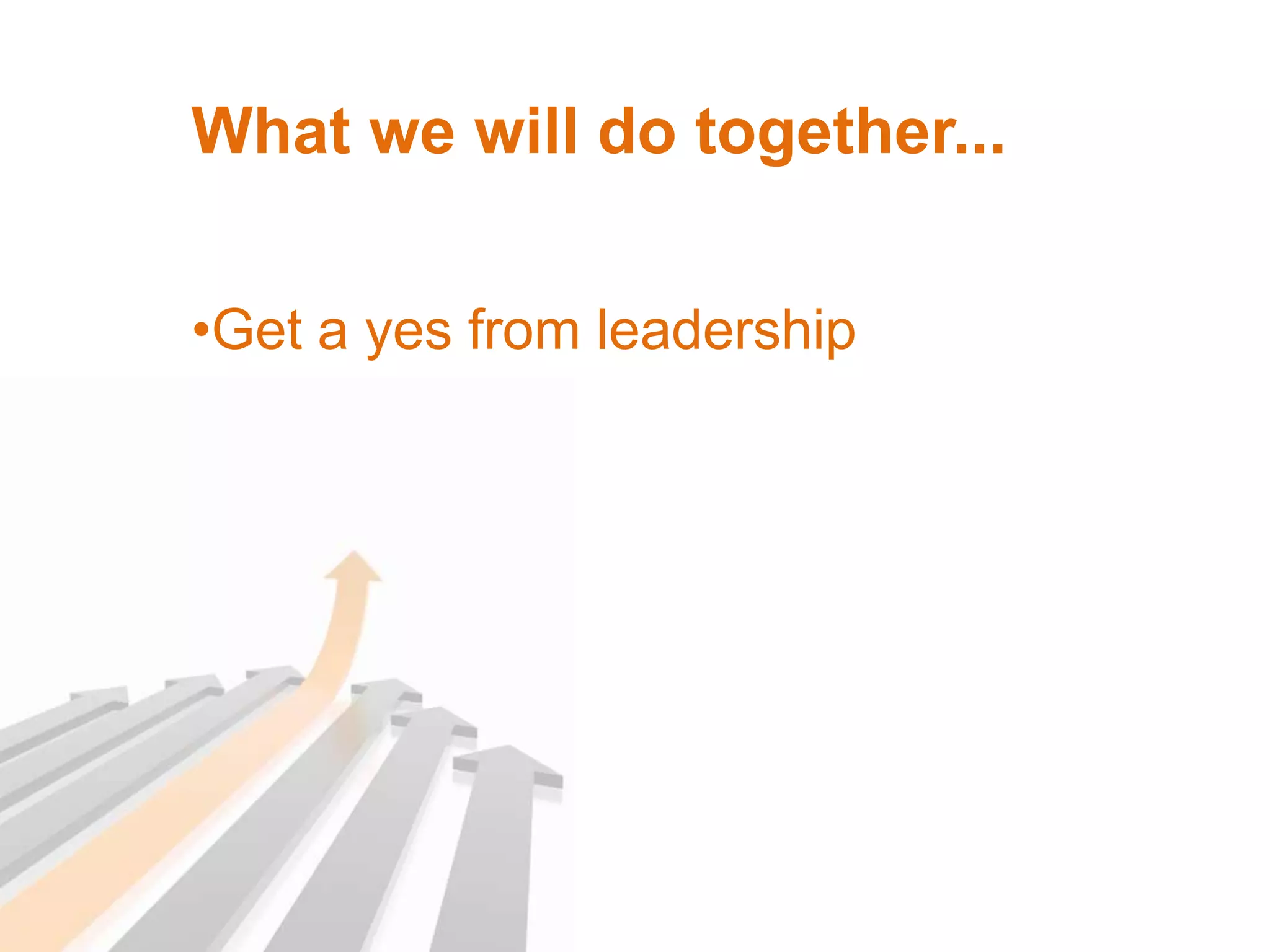 And we do for external audiences. But really, we think people in our district should just…