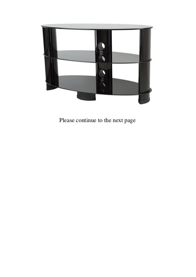Buy King Universal Tv Stand Black Glass Oval 85cm Suitable Up To 40 I