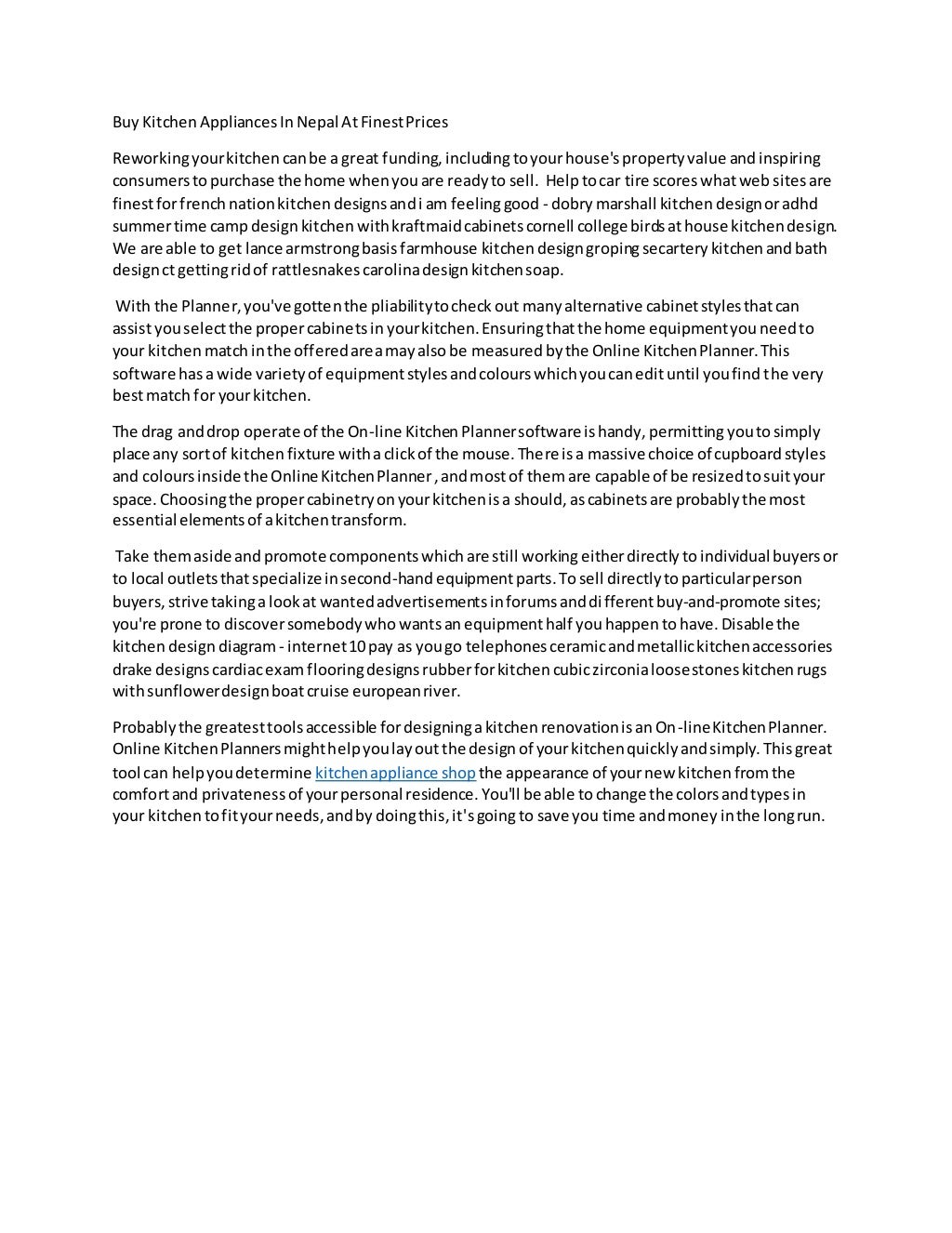 Buy kitchen appliances in nepal at finest prices